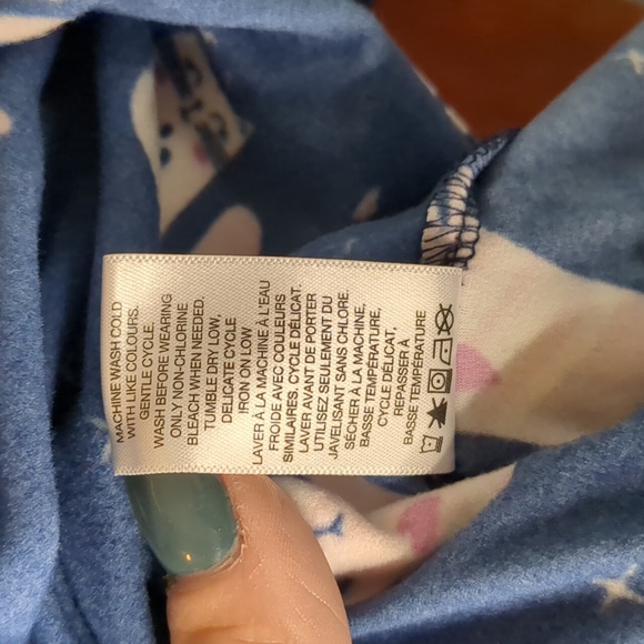 CARISMA* drawstring hooded long sleeve front pouch poly spandex nightgown sz 2X - Picture 10 of 11